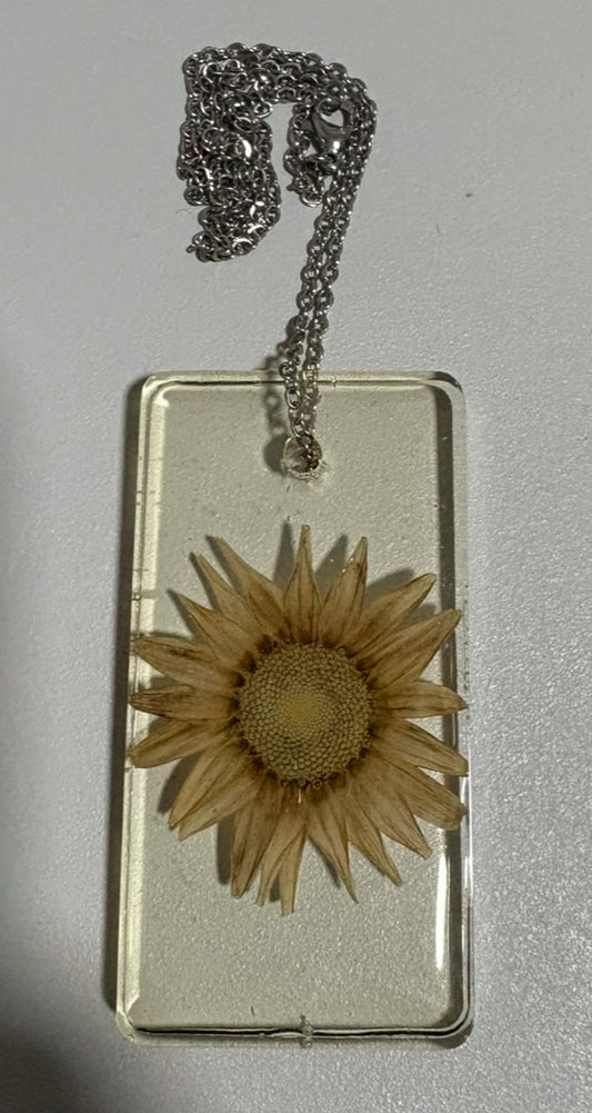 PENDENTIF FLEUR EN RÉSINE D’ÉPOXY