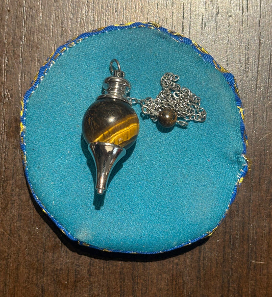 Pendule Œil de Tigre Sphère