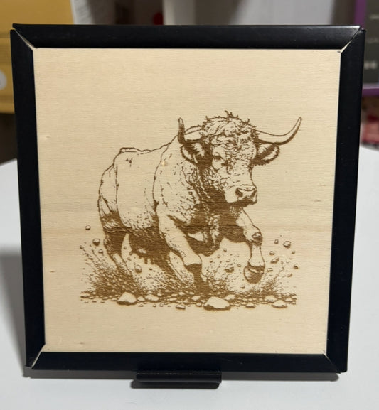 TABLEAU TAUREAU GRAVÉ