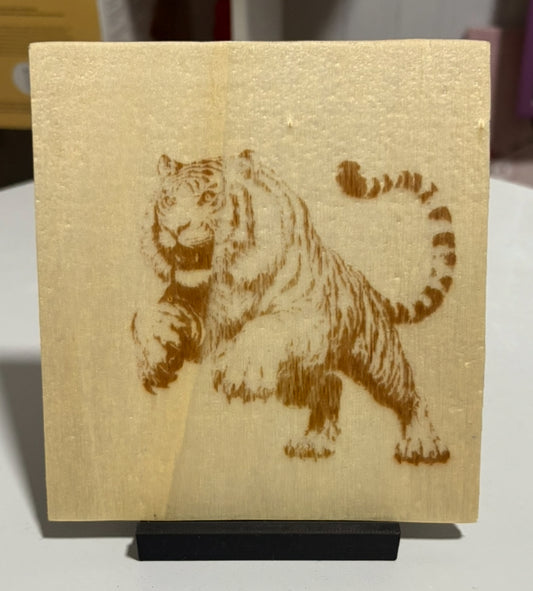 TABLEAU GRAND TIGRE GRAVÉ