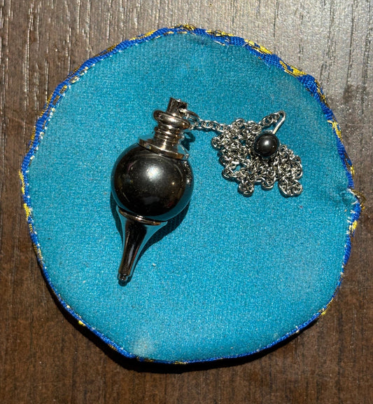 Pendule Hématite Sphère
