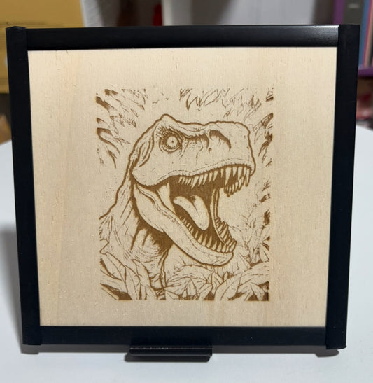 TABLEAU TYRANNOSAURE GRAVÉ