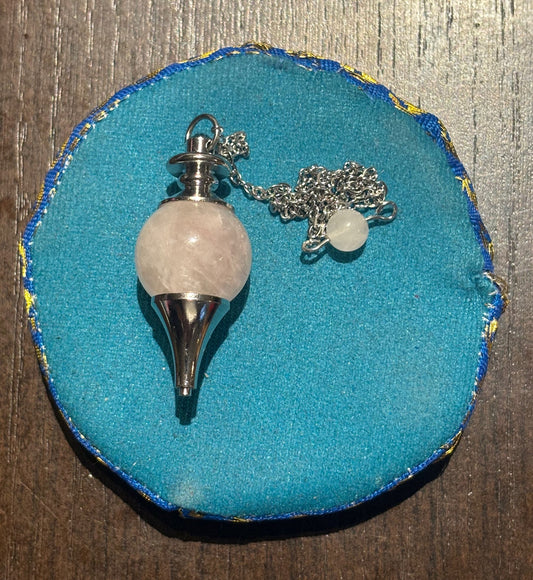 Pendule Quartz Rose Sphère