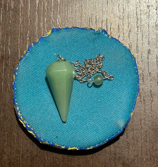 Pendule Aventurine Verte Conique