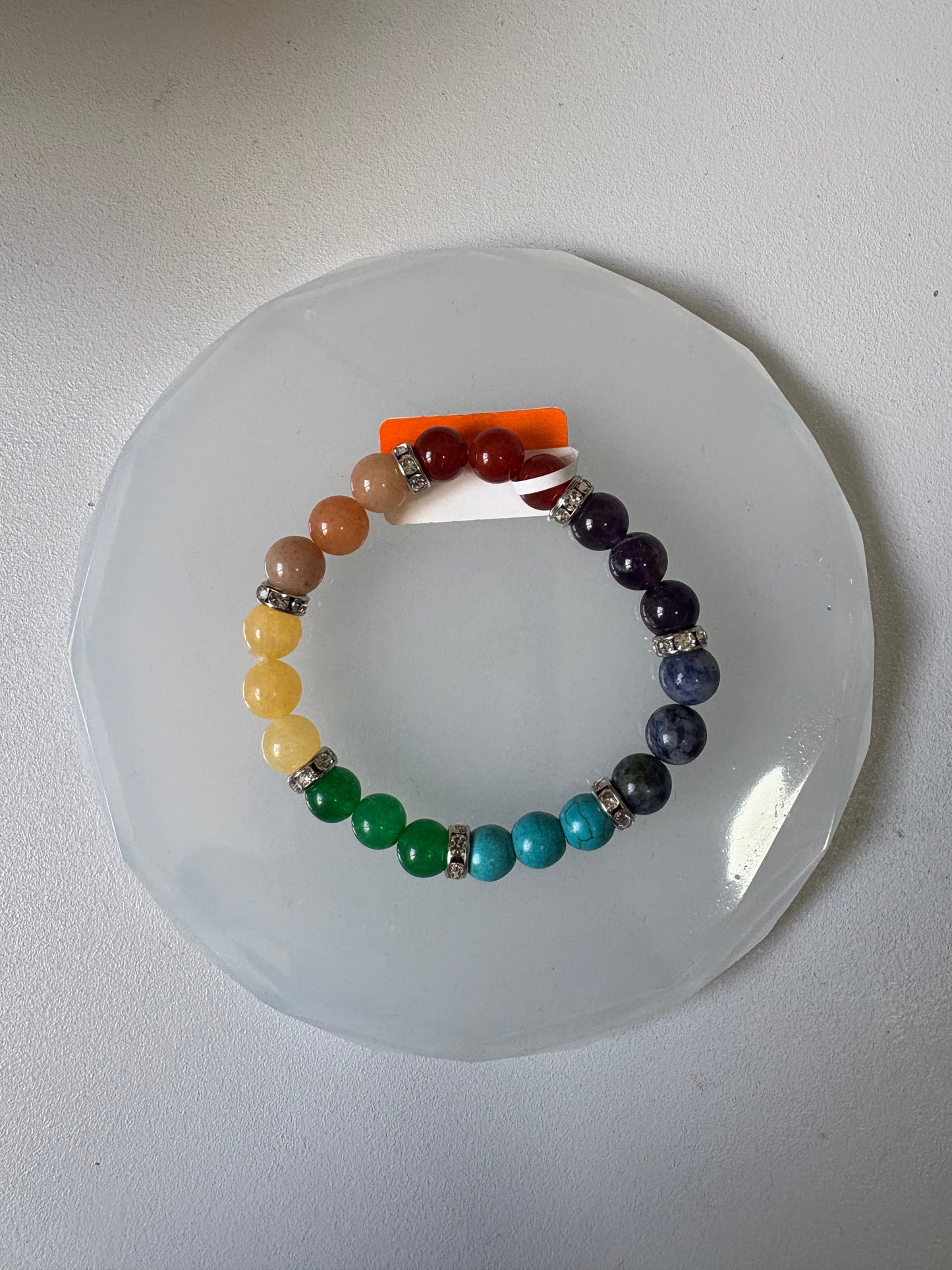 Bracelet 7 Chakras 3 mix perles 8 mm
