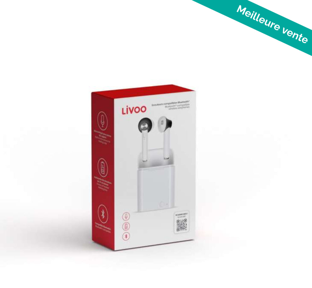 ÉCOUTEURS BLUETOOTH LIVOO